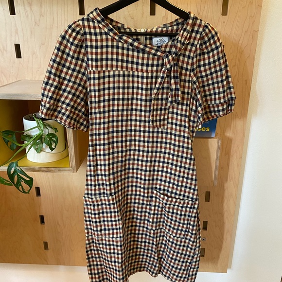 Suzabelle Check Dress - size M - Picture 6 of 6